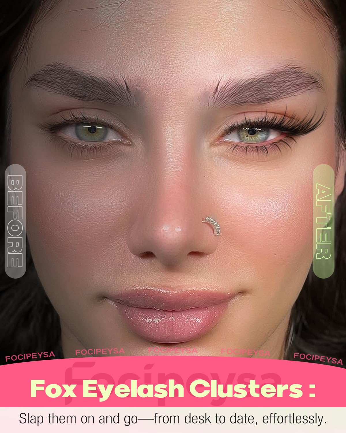 Detalle 2 de Focipeysa Wispy Lash Clusters 10-18mm 💄