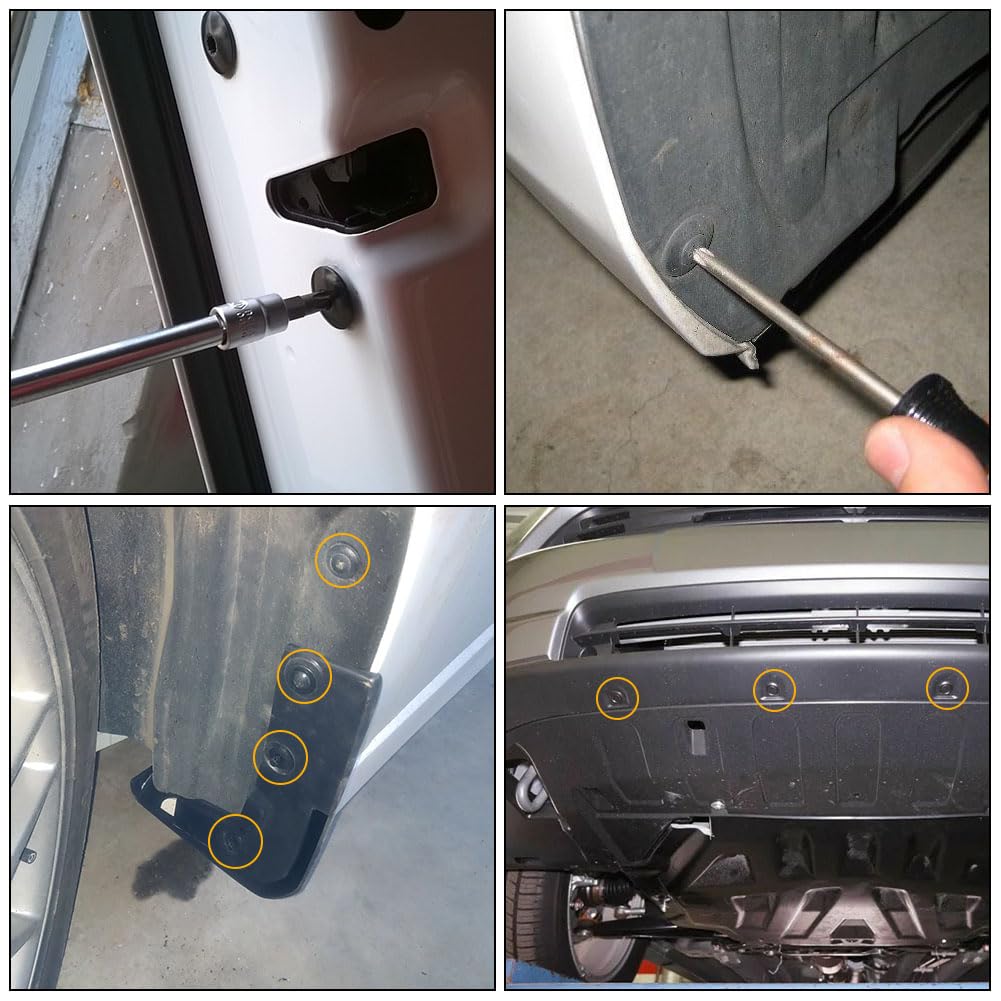 Detalle 2 de Adiwo Kit Universel 64 pièces: vis, boulons et clips pour carrosserie et cache sous-moteur