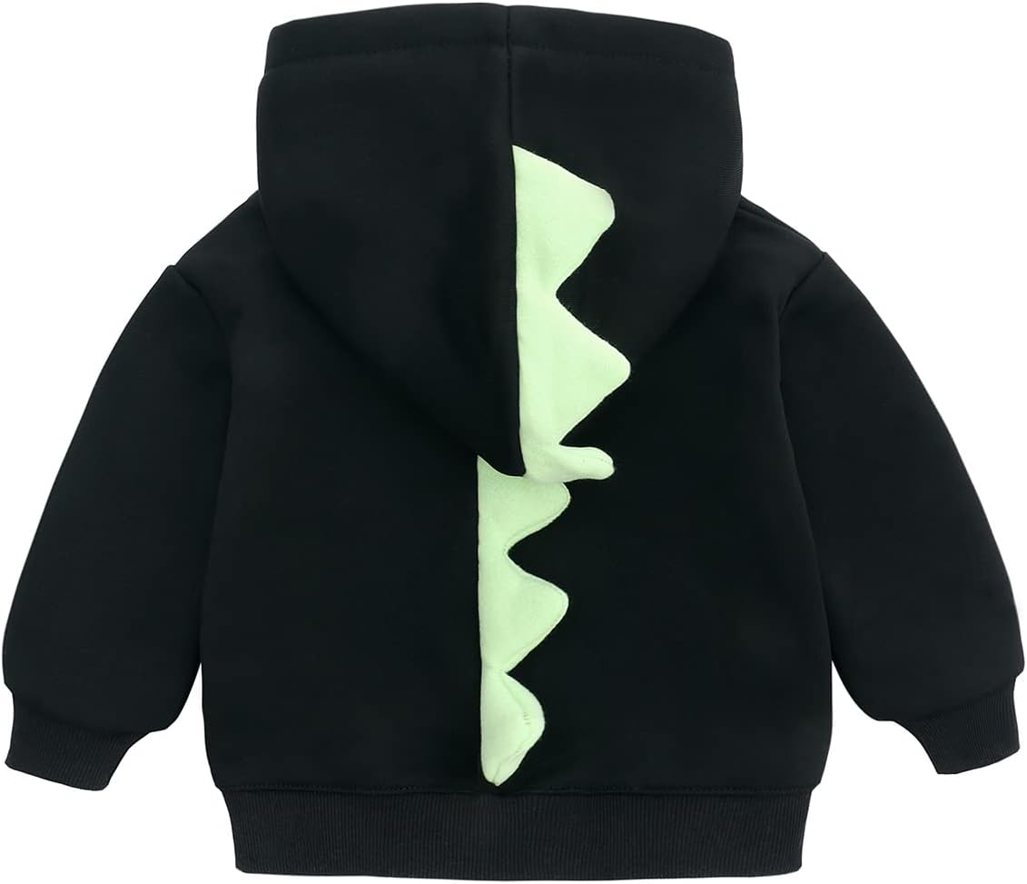 Thumbnail 2 de famuka Little Kids Dinosaur Hoodie: Unisex Toddler Sweatshirt for Everyday Warmth