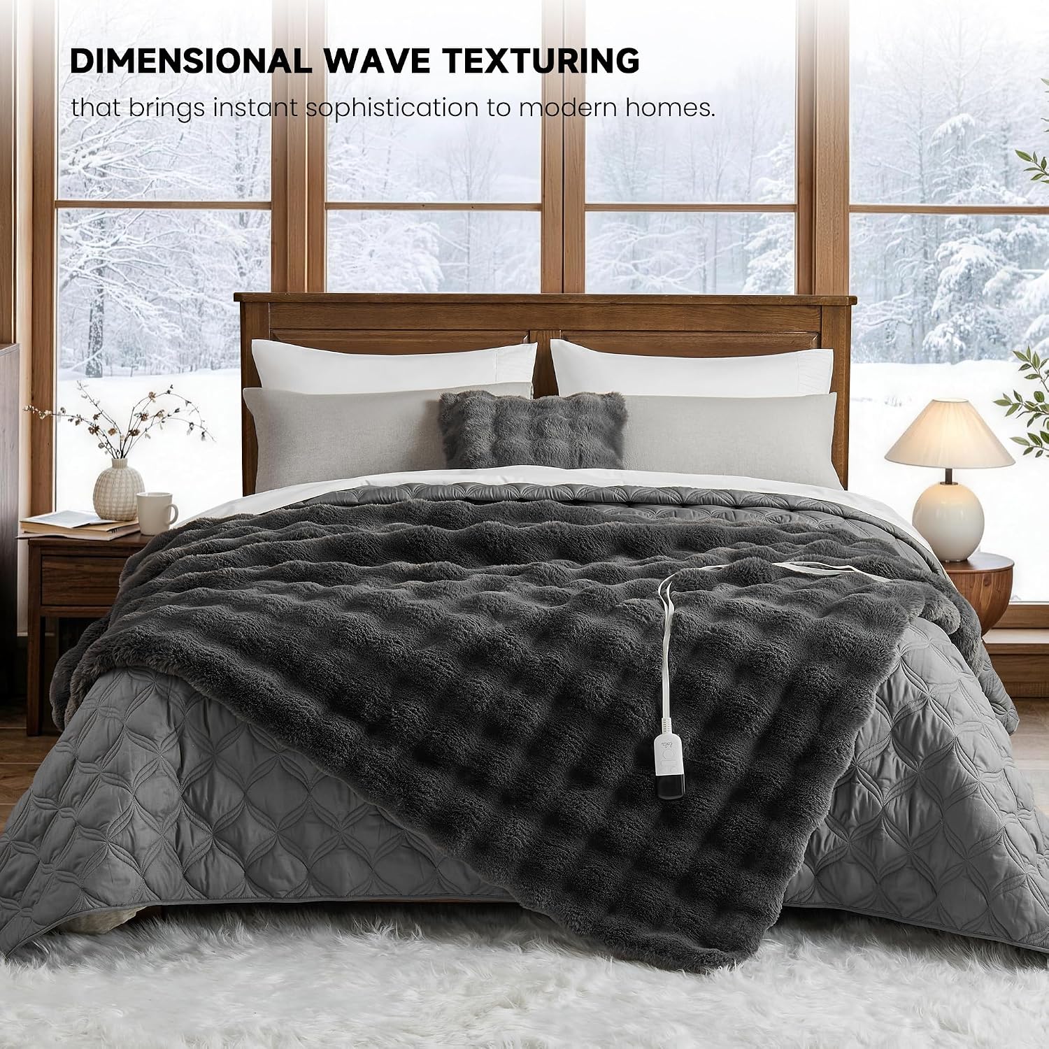 Thumbnail 6 de SMRISS Heated Throw Blanket, 50 x 62 inches