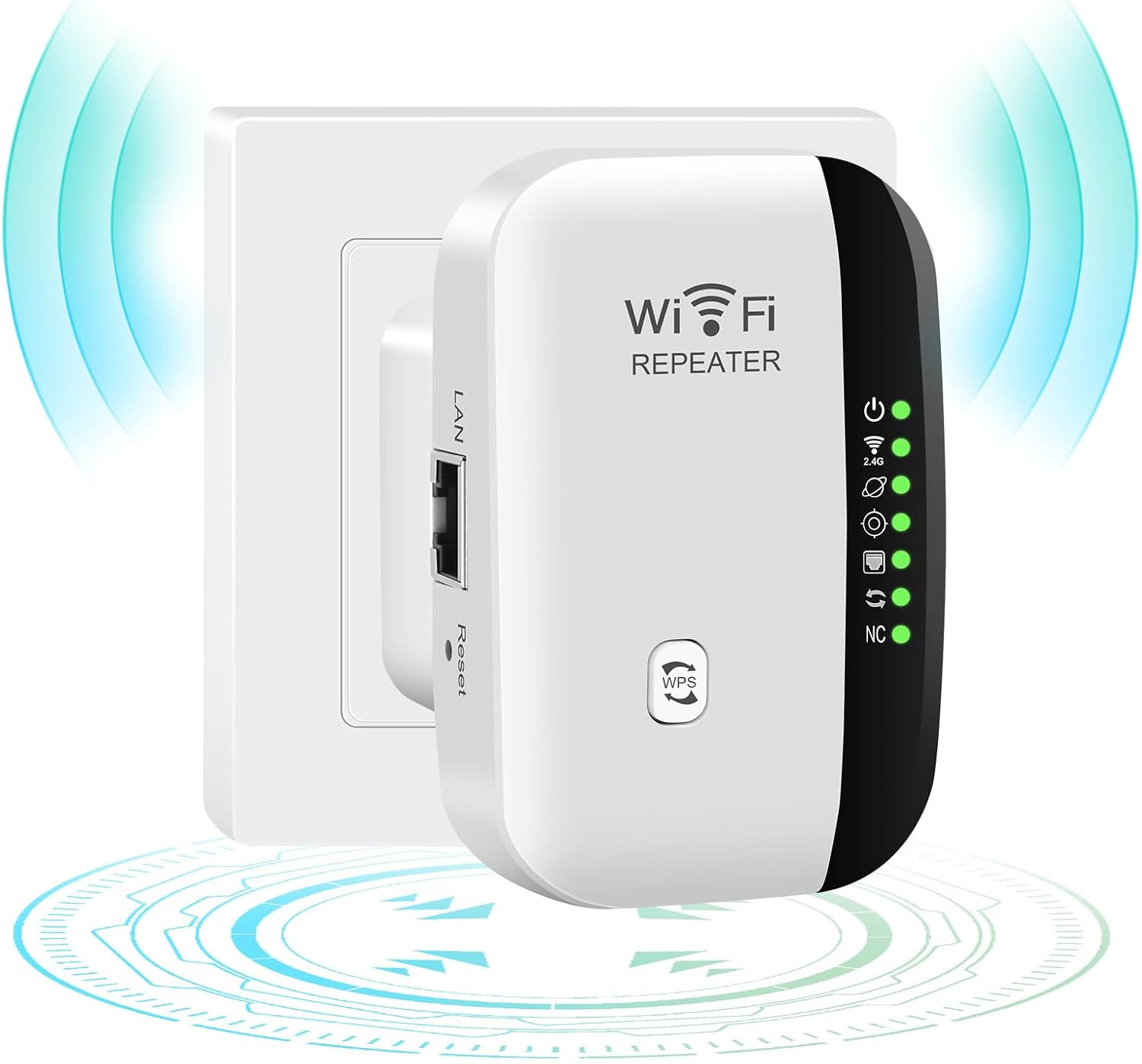 Thumbnail 6 de Flintronic WiFi Extender Booster WLAN Repeater 300 Mbit/s (2,4 GHz) mit Ethernet-Port