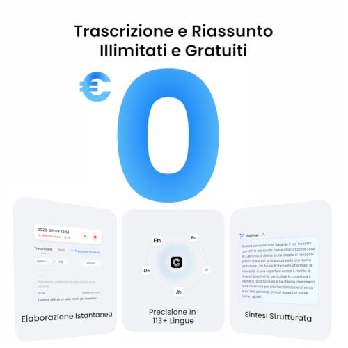 Detalle de Comulytic Note Pro Registratore Vocale AI con Trascrizione Illimitata