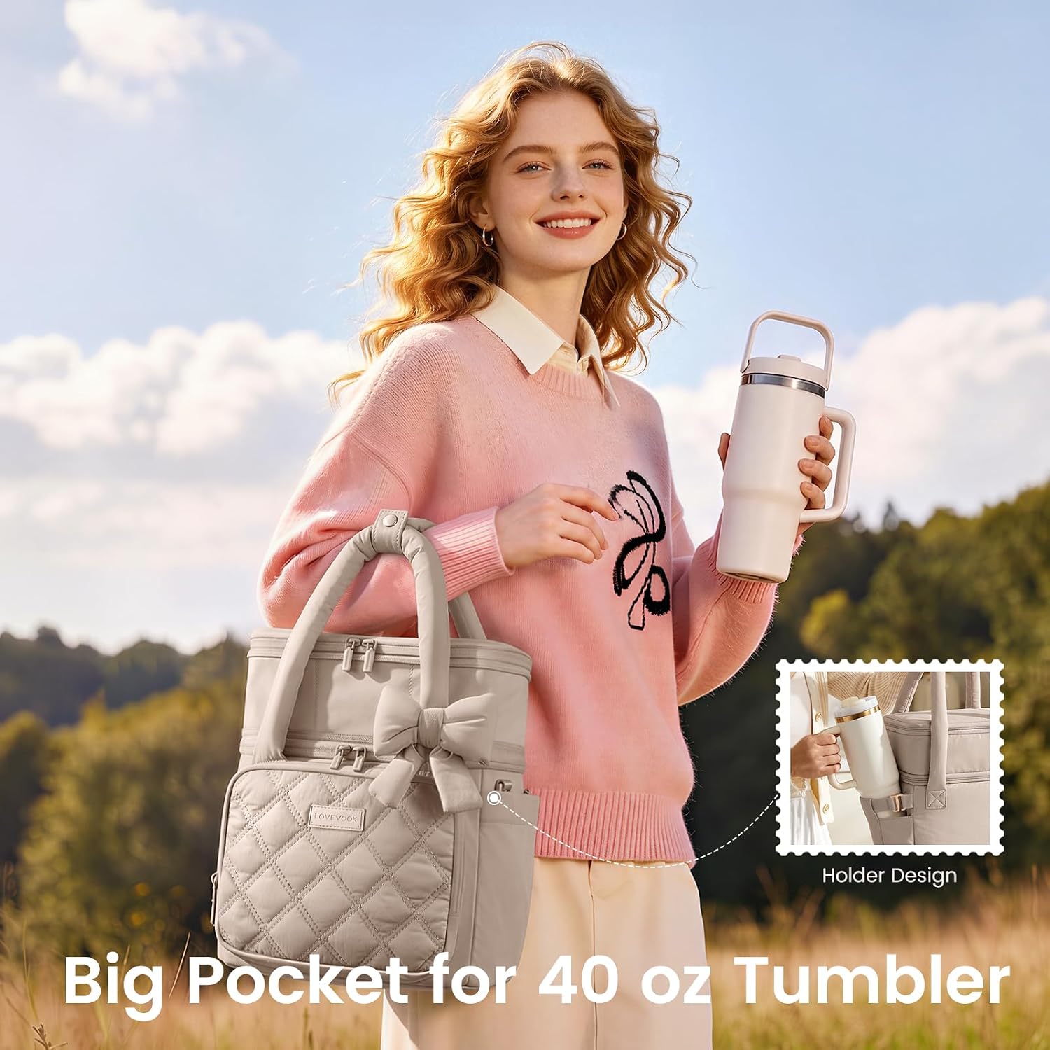 Detalle 2 de LOVEVOOK Insulated Lunch Bag 15L