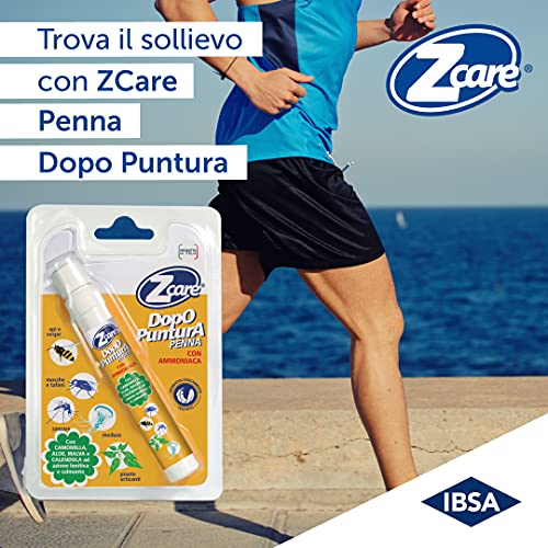Detalle 2 de ZCare Dopopuntura Zanzare Ammoniaca ed Estratti Naturali Contro Mosche, Api, Vespe, Tafani, Lozione – Fachha Dopopuntura Portatile