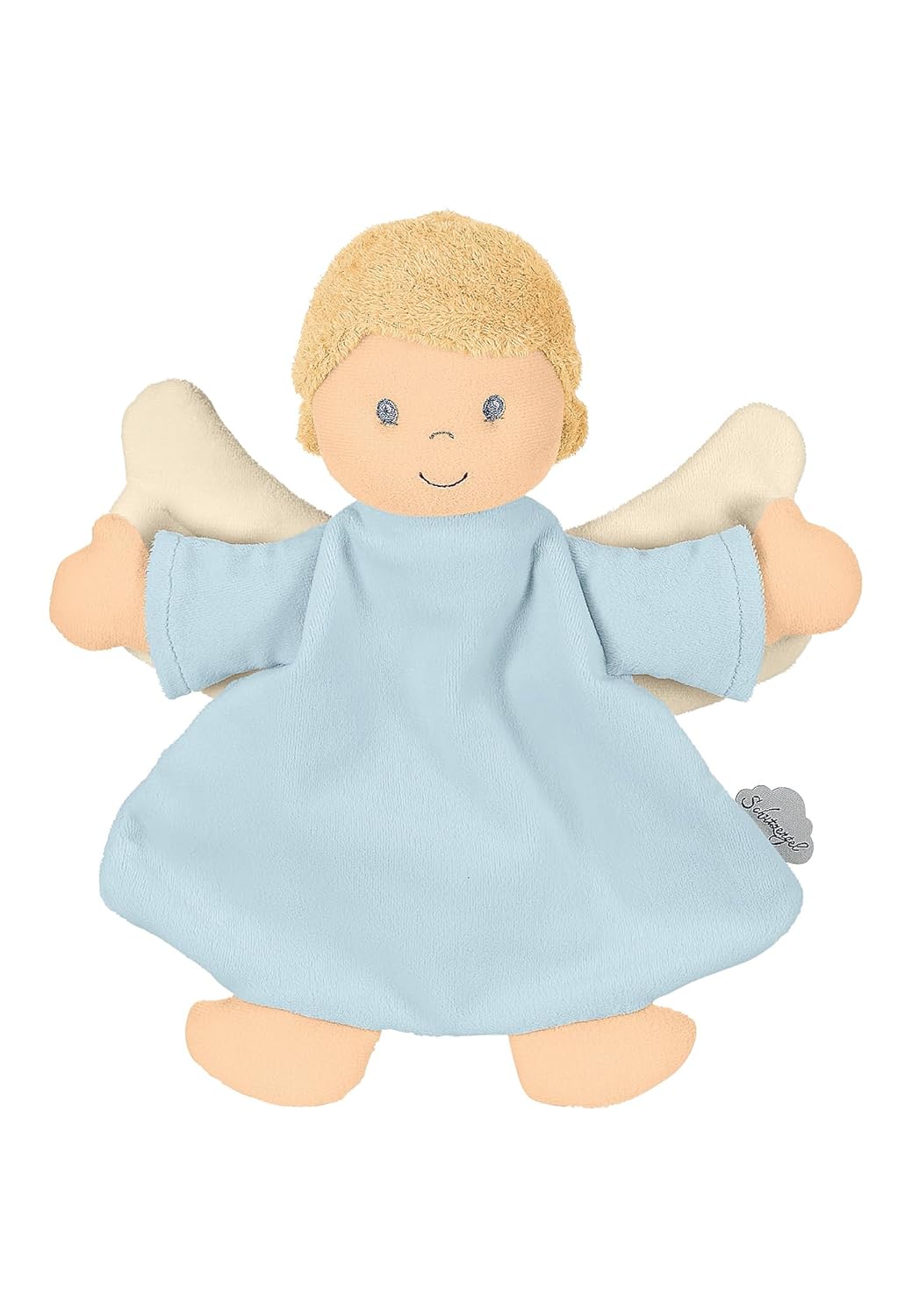Detalle 2 de Sterntaler Schmusetuch Schutzengel – Blau, 26 cm, für Jungen ab 1 Monat