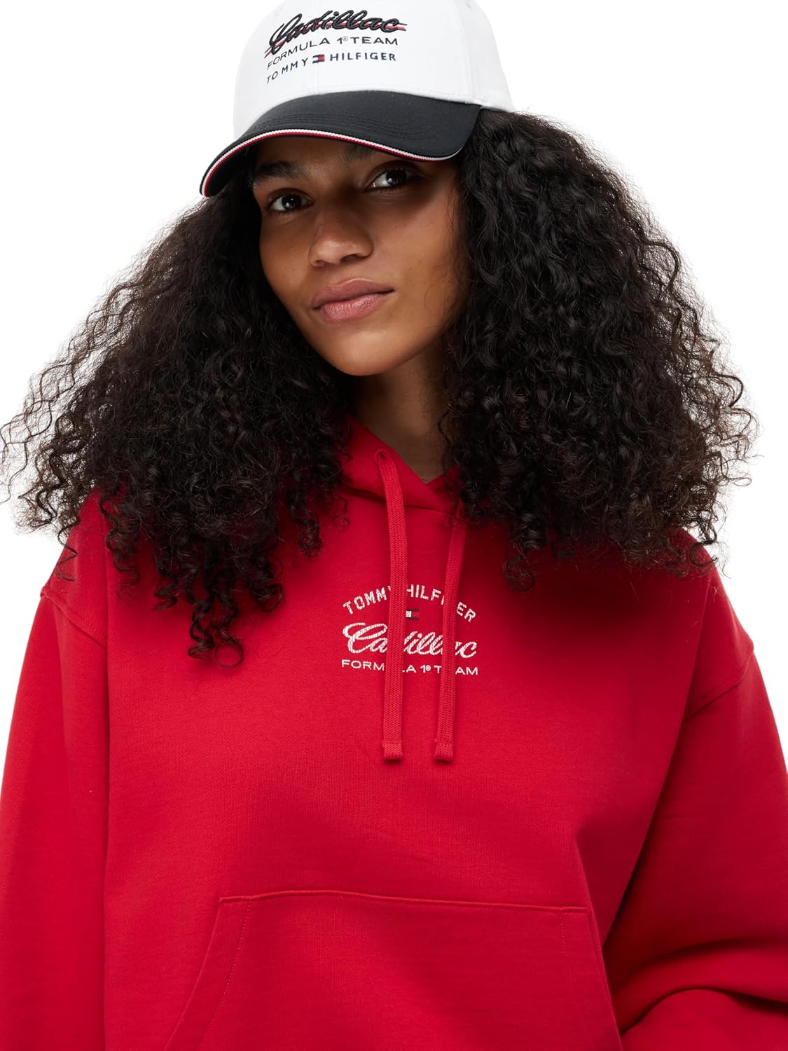 Thumbnail 1 de Tommy Hilfiger Donna Felpa con Cappuccio TH X Cadillac F1 Boxy Varsity con Stampa sul Dorso
