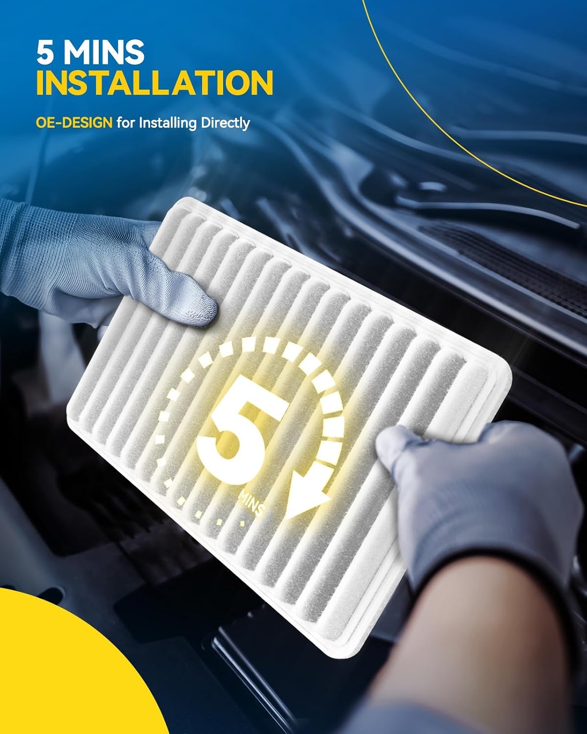 Thumbnail 6 de PHILTOP Engine Air Filter CA10171 for Camry/Venza 2.4L-2.7L