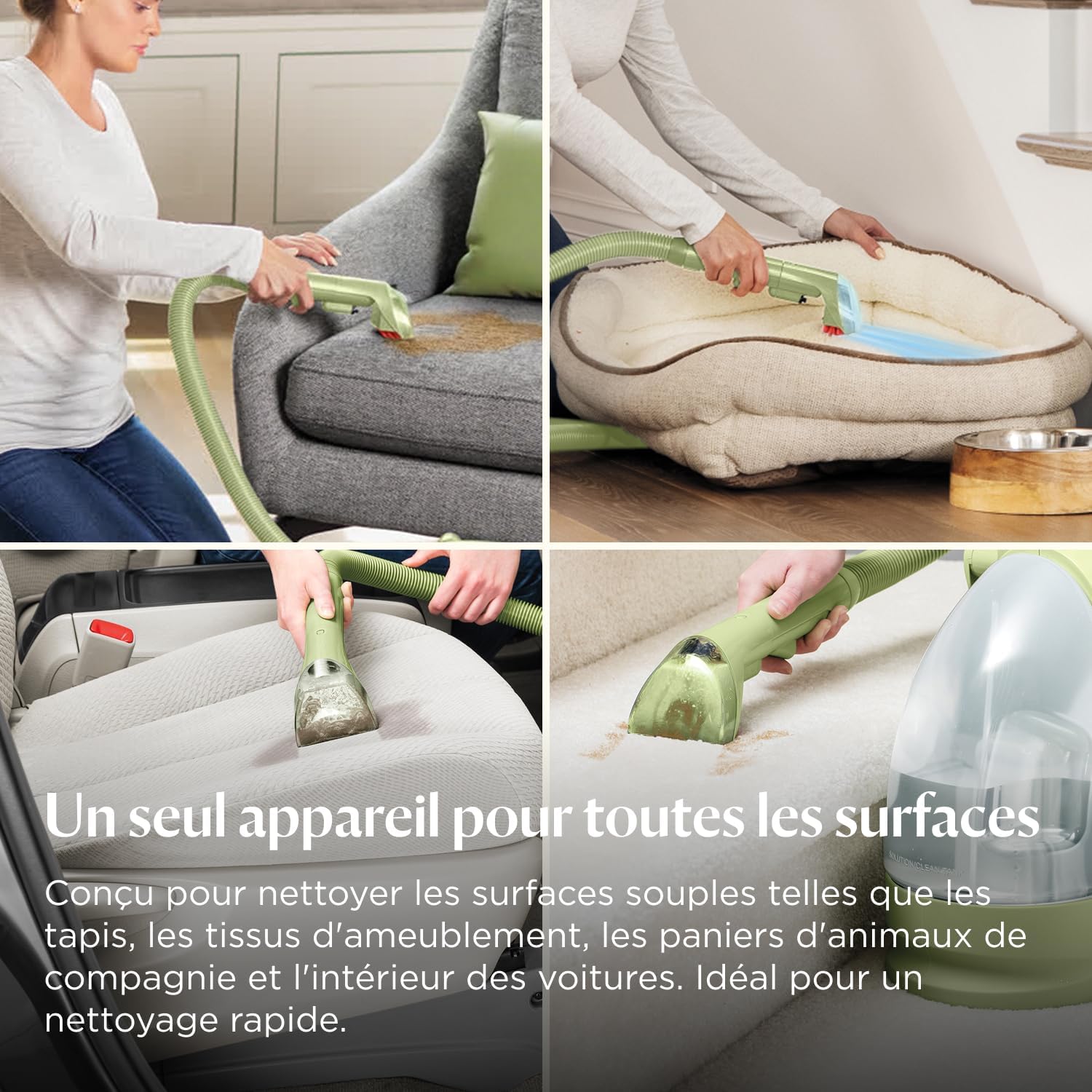 Detalle de BISSELL Little Green 4098N, shampouineuse compacte pour canapés, tapis et tissus d’ameublement