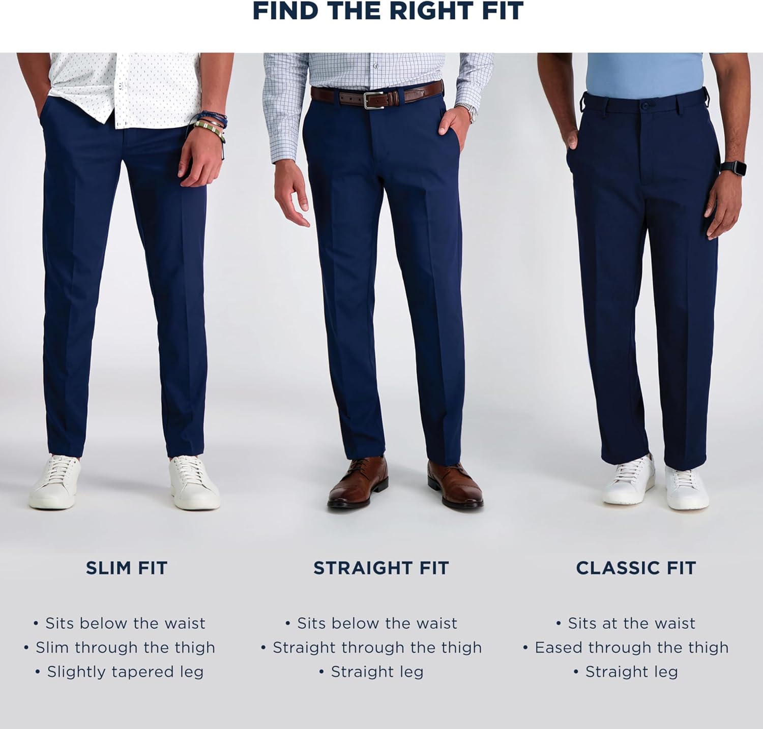 Thumbnail 4 de Haggar Men's Premium No Iron Khaki Classic Fit Pants