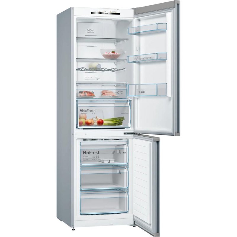 Detalle 2 de Bosch KGN36VIDB: Frigorífico Combi Total No Frost de 186 cm, 326 L con VitaFresh y Alarma de Puerta