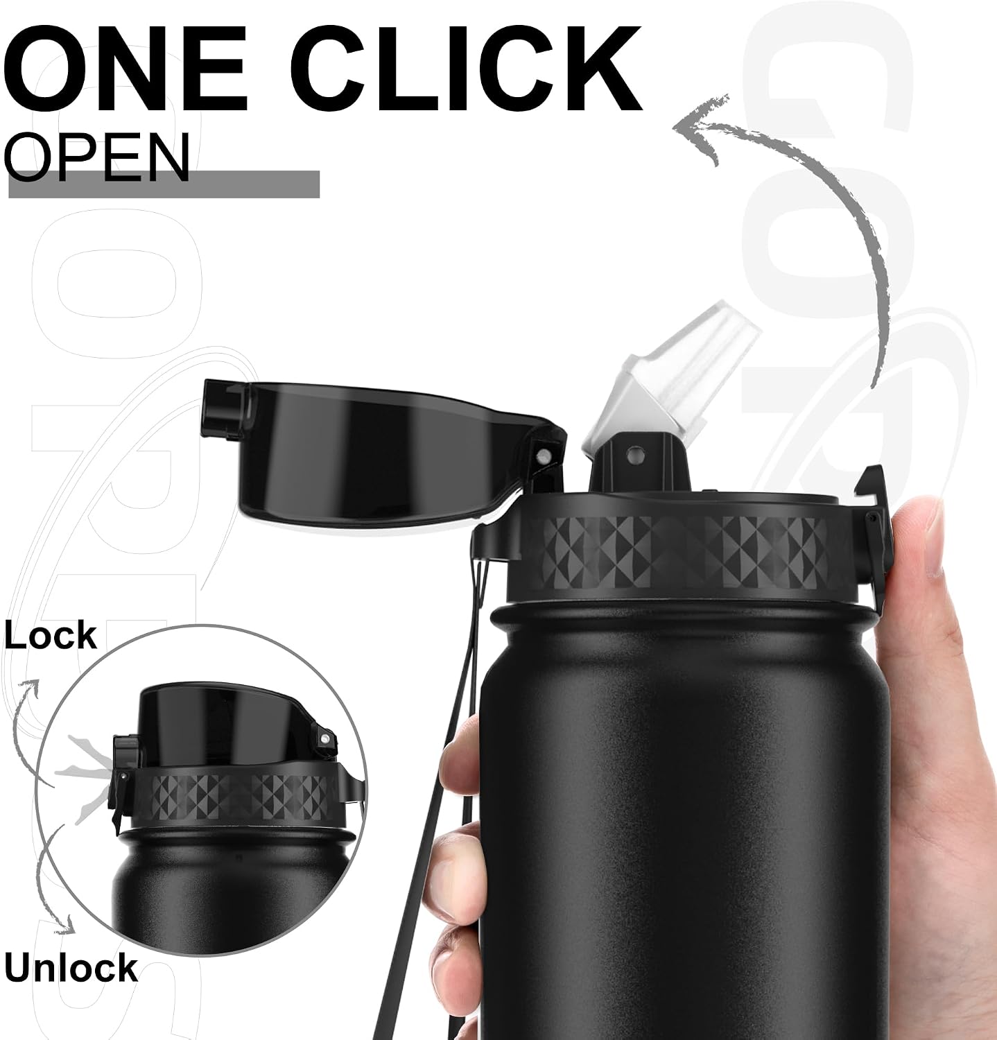 Thumbnail 1 de GOPPUS 1L Stainless Steel Water Bottle