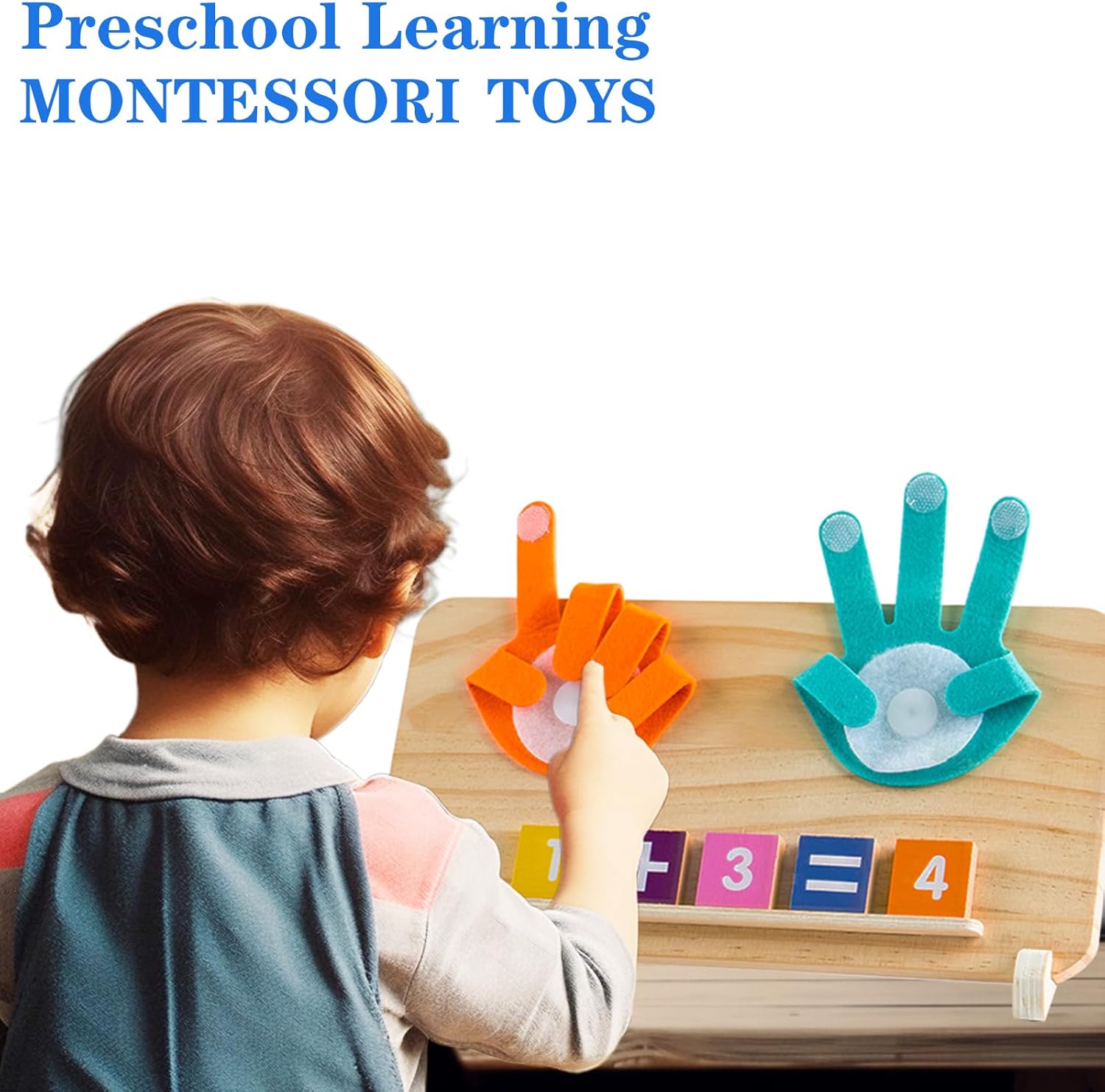 Thumbnail 1 de Montessori Number Counting Blocks for Ages 2-4