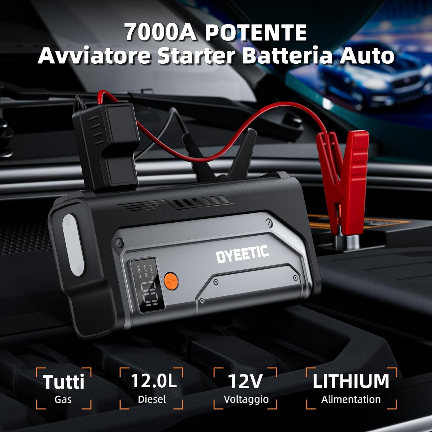 Thumbnail 1 de Dyeetic Avviatore 7000A per auto 12V
