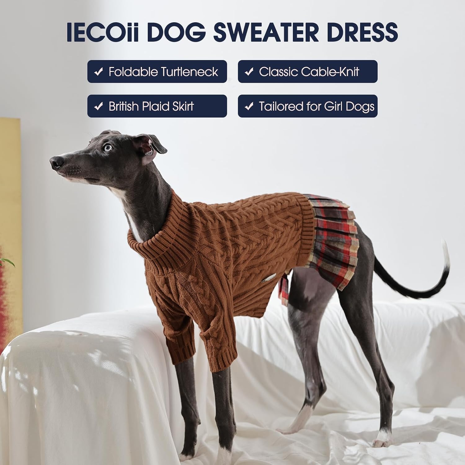 Thumbnail 6 de IECOii Dog Sweater Dress, XL