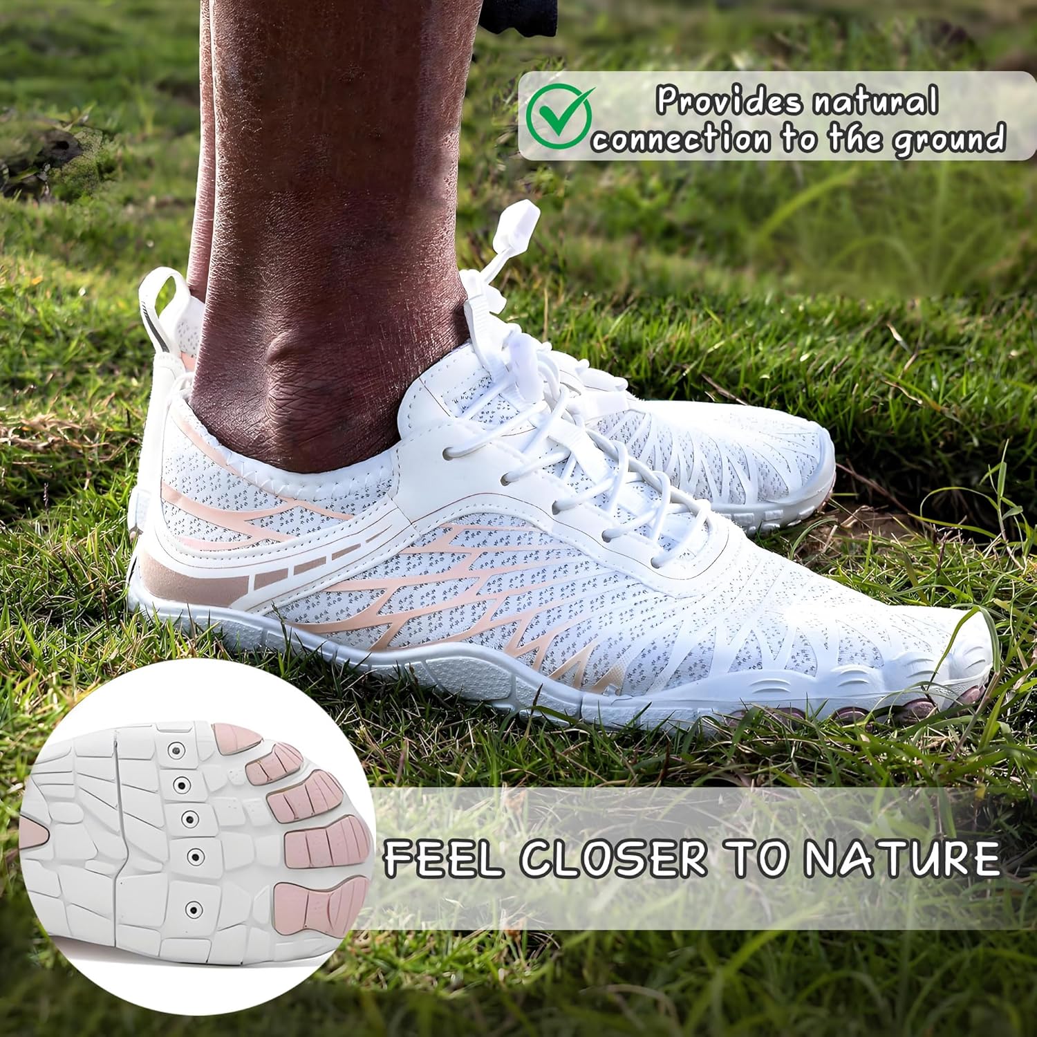 Thumbnail 6 de Jmzb Barefoot Shoes (Women & Men) – Wide Toe Box Trail Running & Water Athletic Sneakers