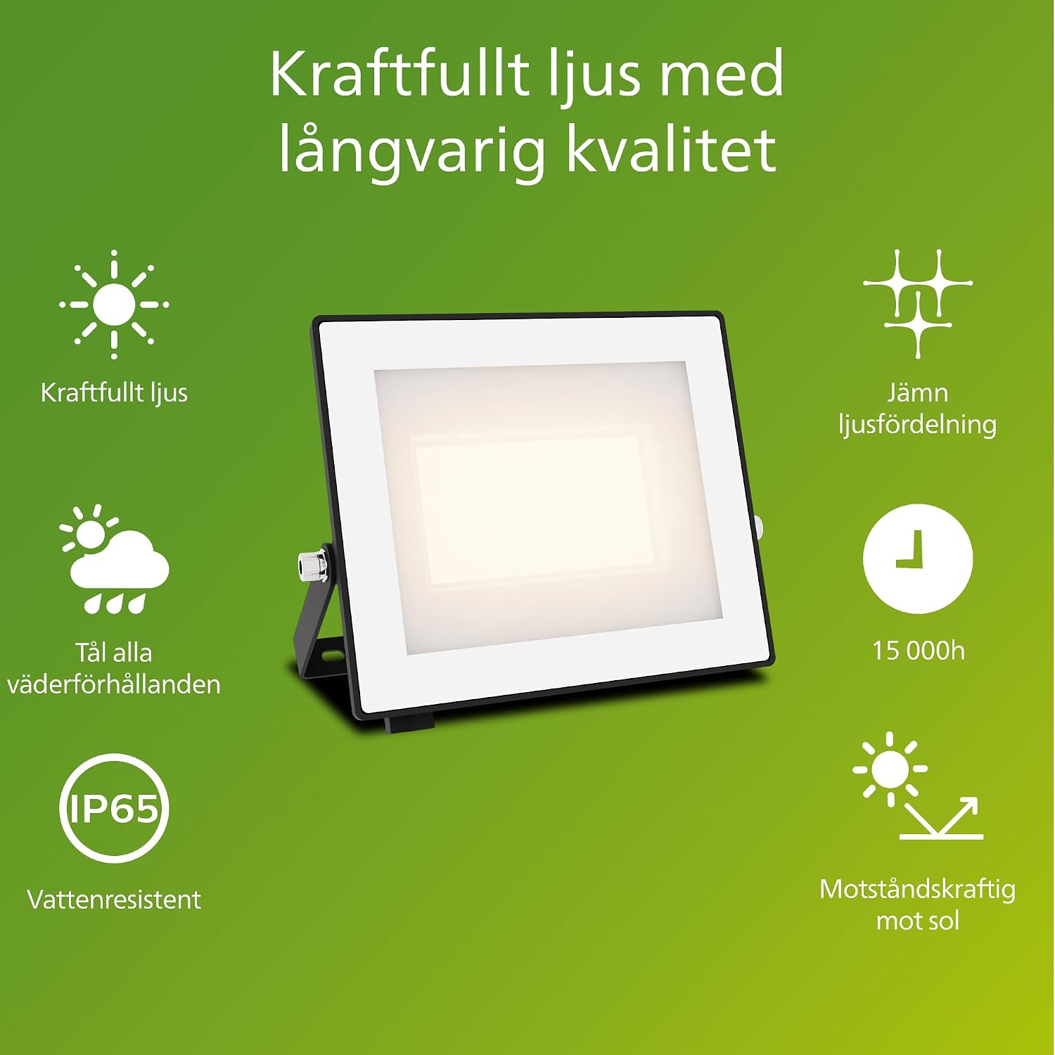 Thumbnail 1 de Philips Lois utomhusstrålkastare, 30 W, 3000 K, svart
