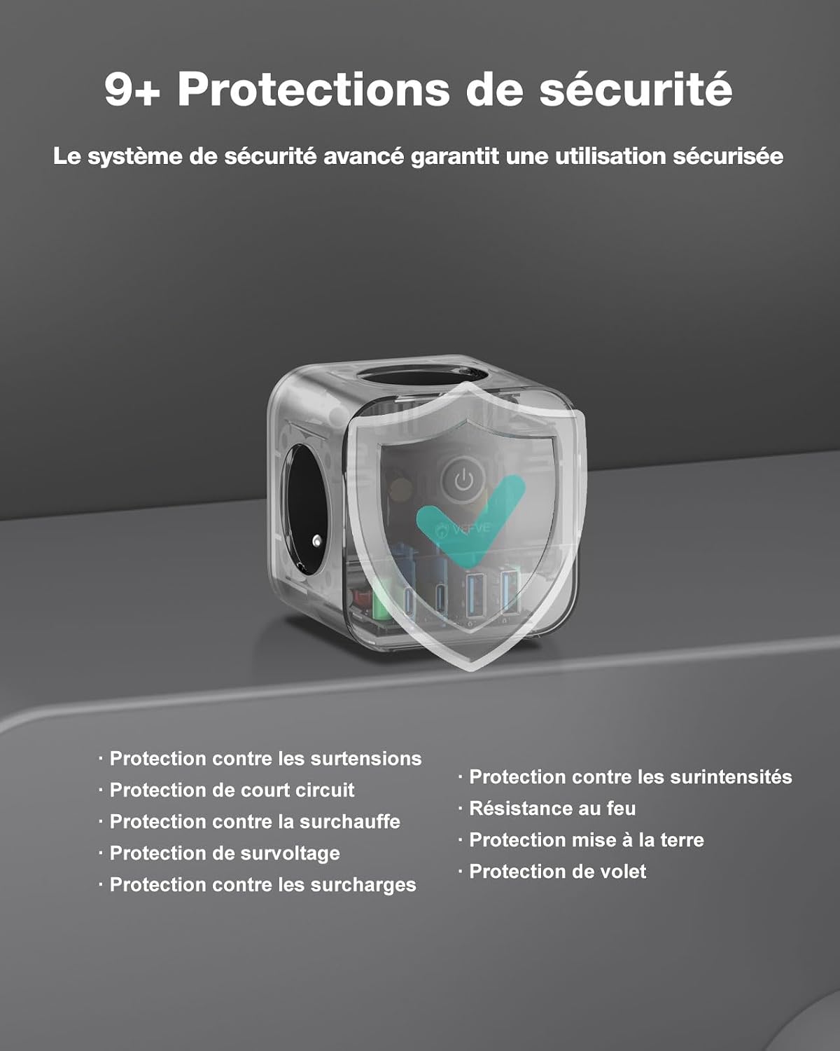 Thumbnail 5 de VEFVE CubePulse70 Chargeur 70W