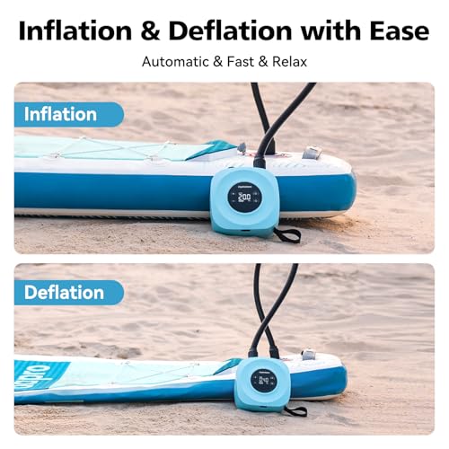 Detalle de Hydrohero Pompe Sup électrique, rechargeable 20 PSI — Gonflage rapide pour planches SUP