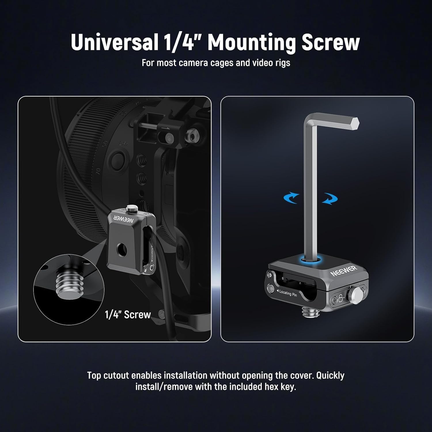 Thumbnail 2 de NEEWER UA073 Spring Loaded Cable Clamp