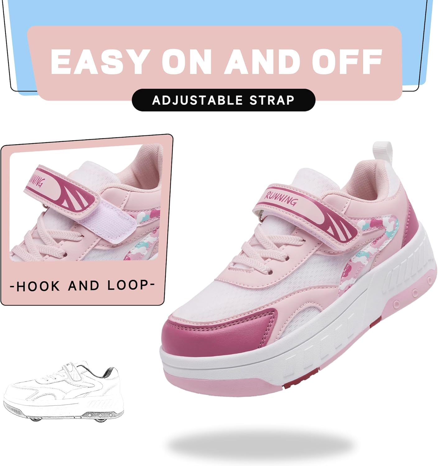 Thumbnail 3 de YINGCSM Rollschuhe 2-in-1 für Kinder
