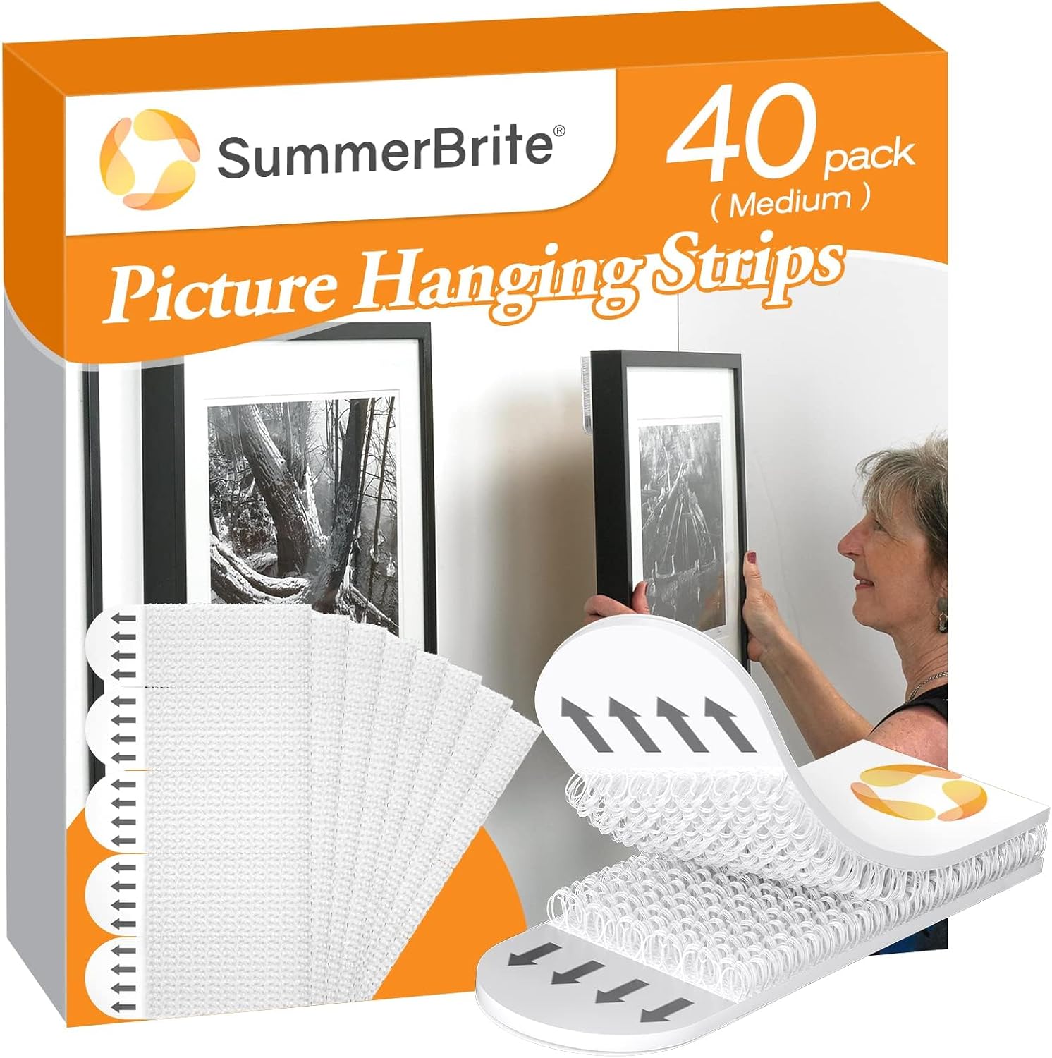 Detalle de SummerBrite Picture Hanging Strips, Medium