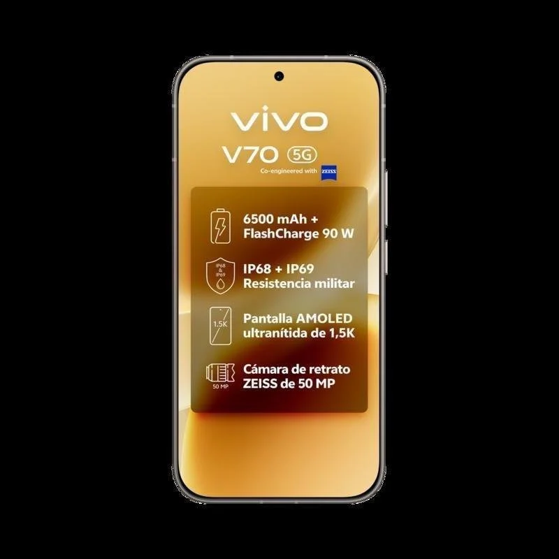 Thumbnail 2 de Vivo V70 5G 8GB/512GB – 6.59 pulgadas en Alpine Gray