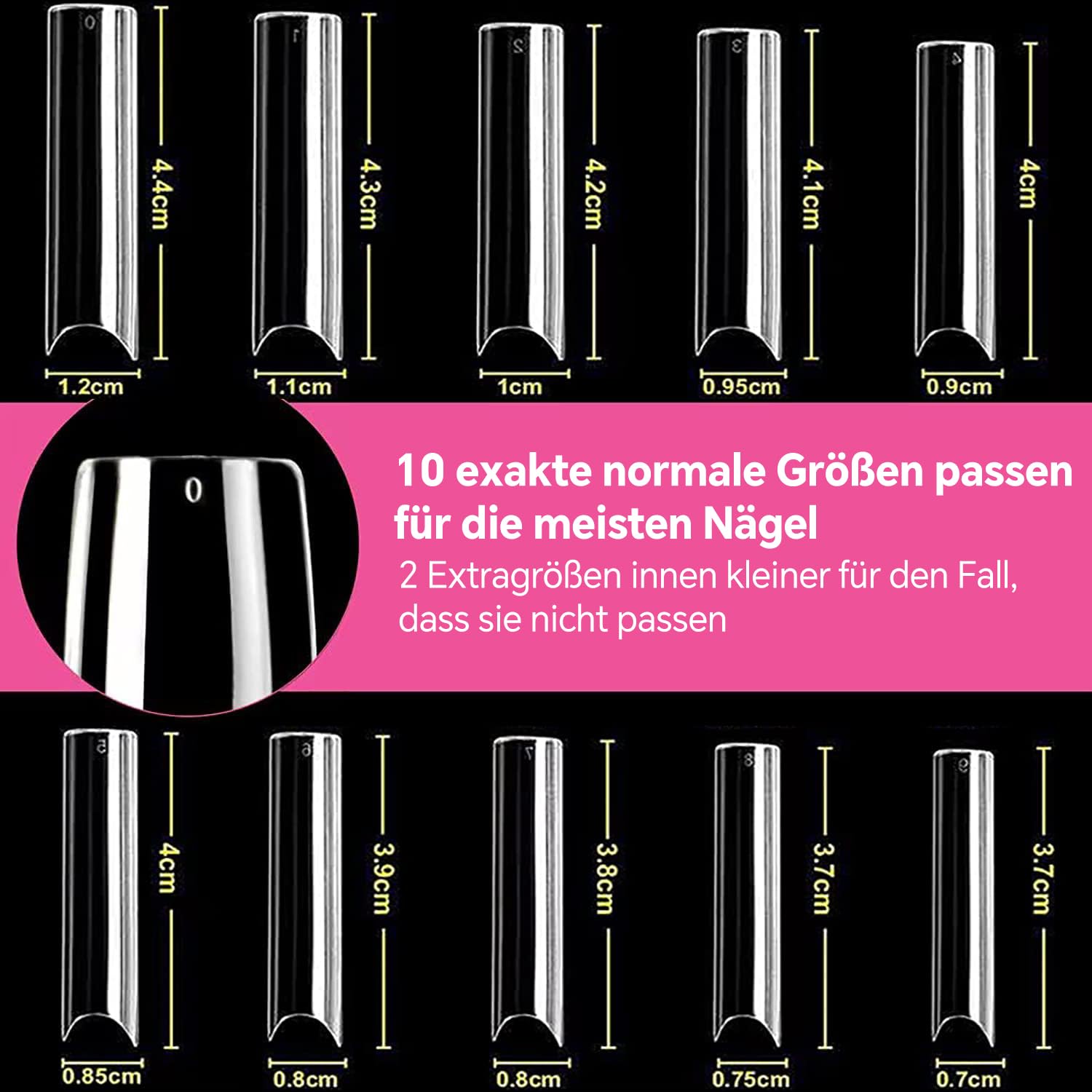 Thumbnail 6 de UNA GELLA Nail Tips Square XXL 120 Stück