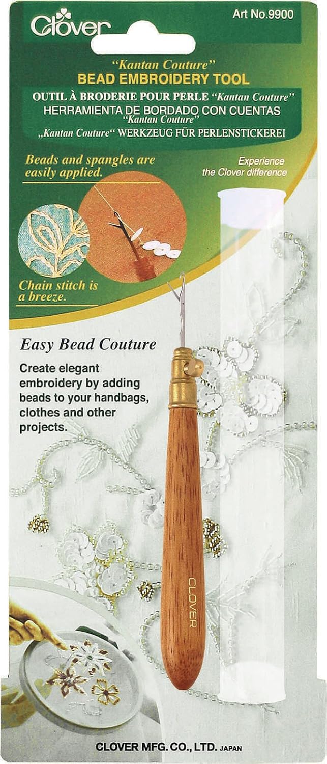 Detalle de Clover Kantan Couture, utensile per ricamo perline