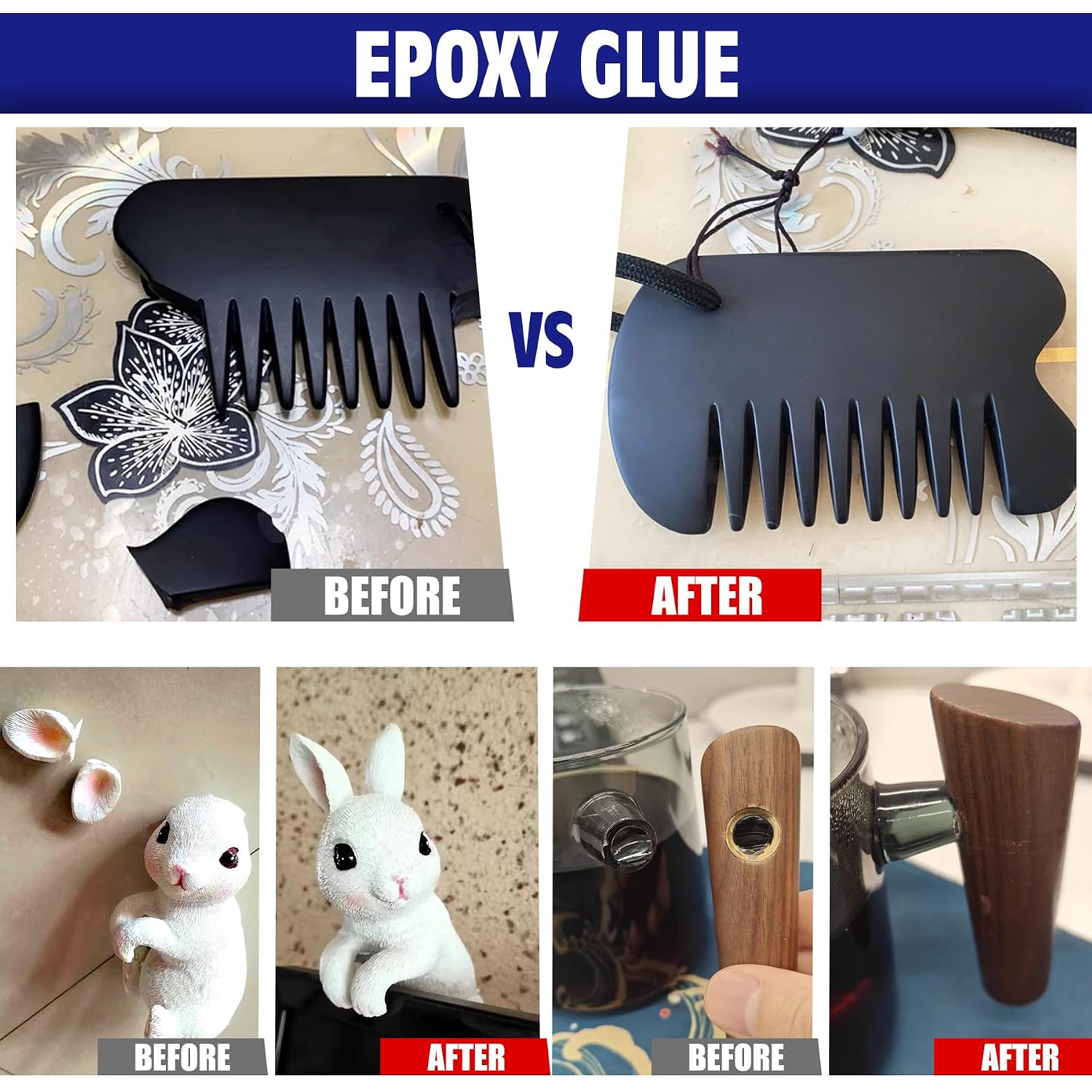 Thumbnail 5 de Fuchoi CF06de 2K-epoxylijm, transparant, 100 ml, waterdicht