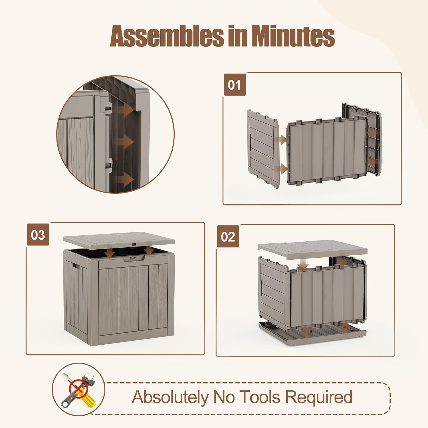Thumbnail 5 de Outdoor Package Delivery Box, 40 Gallon