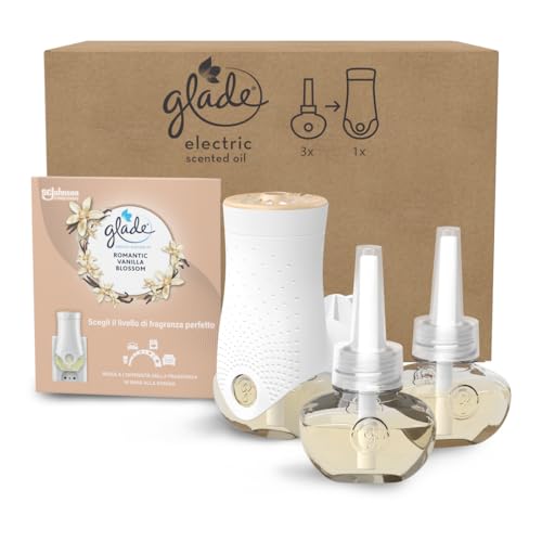 Glade Diffusore per Ambienti Romantic Vanilla Blossom: 1 base + 3 ricariche da 20 ml