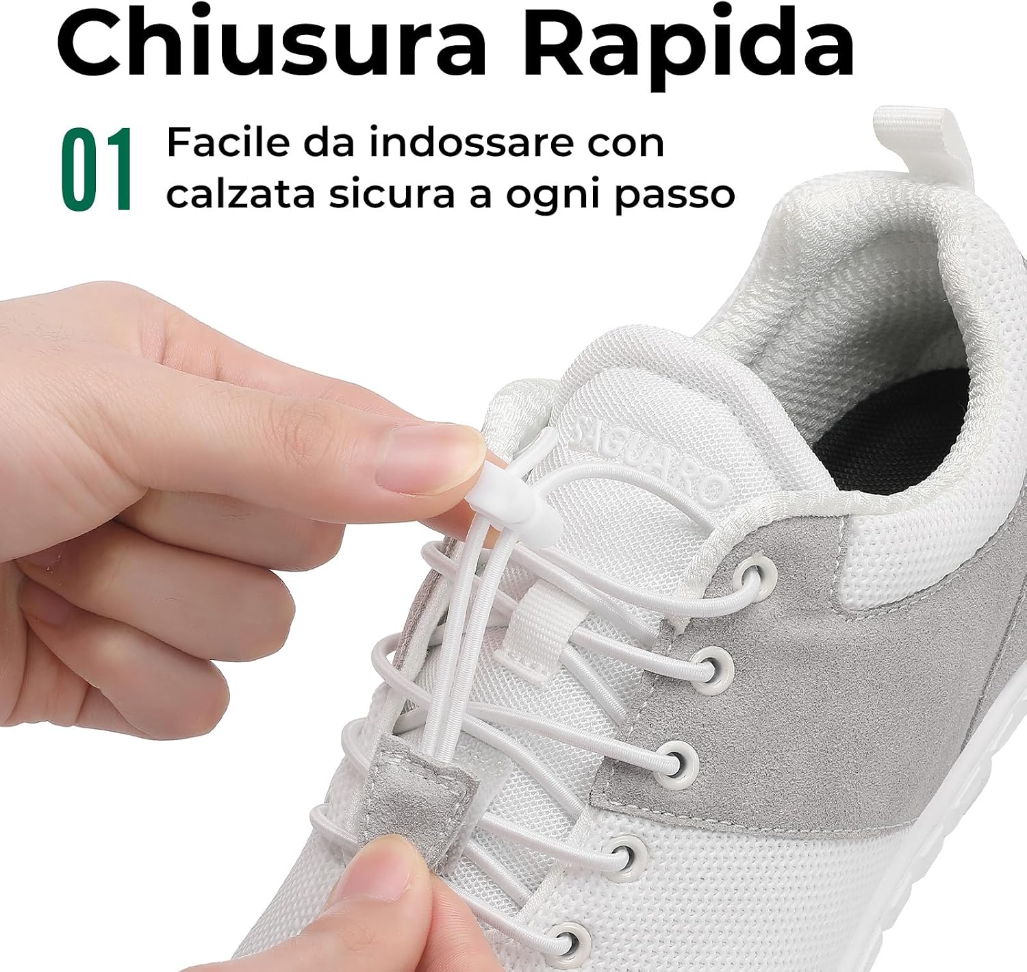Detalle 2 de Saguaro Scarpe Barefoot Sportive unisex con punta larga, Zero Drop e tomaia in Flyknit (Gr. 36-48)