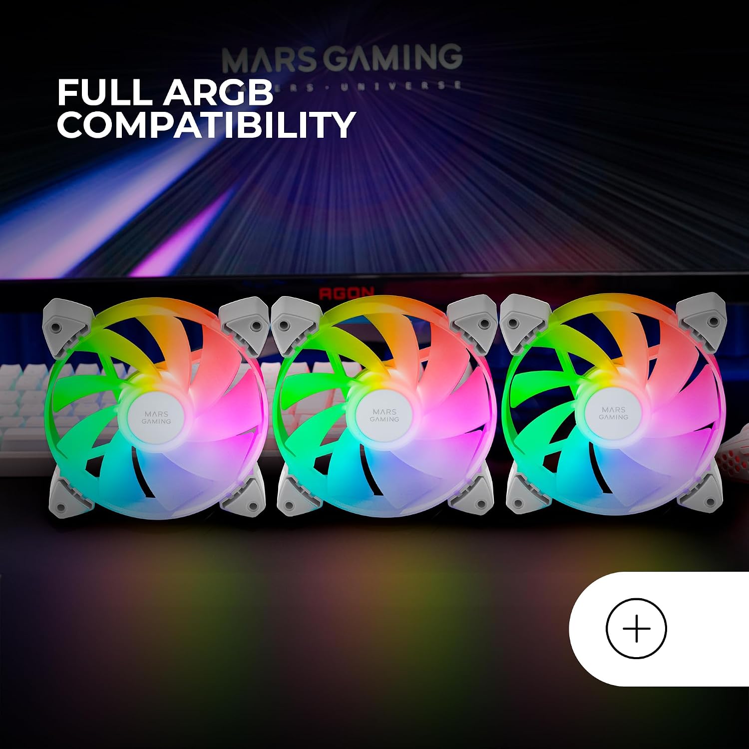 Thumbnail 4 de Mars Gaming MF-3AR Kit 3 Ventiladores 120mm ARGB RGB
