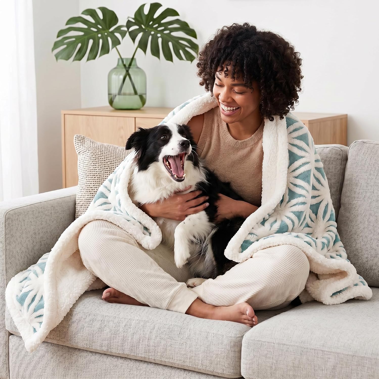 Detalle 2 de Leximan fleece dog blanket, 30 x 40 inches