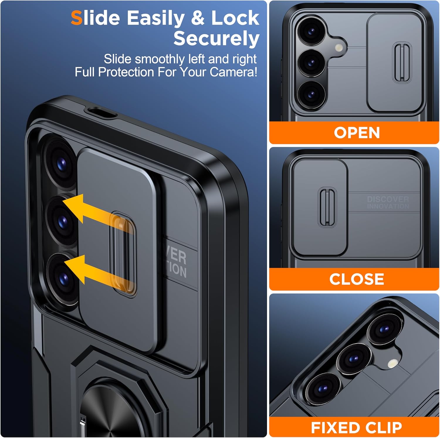 Thumbnail 4 de AMILIFECASES Samsung Galaxy S25 case with 9H screen protector
