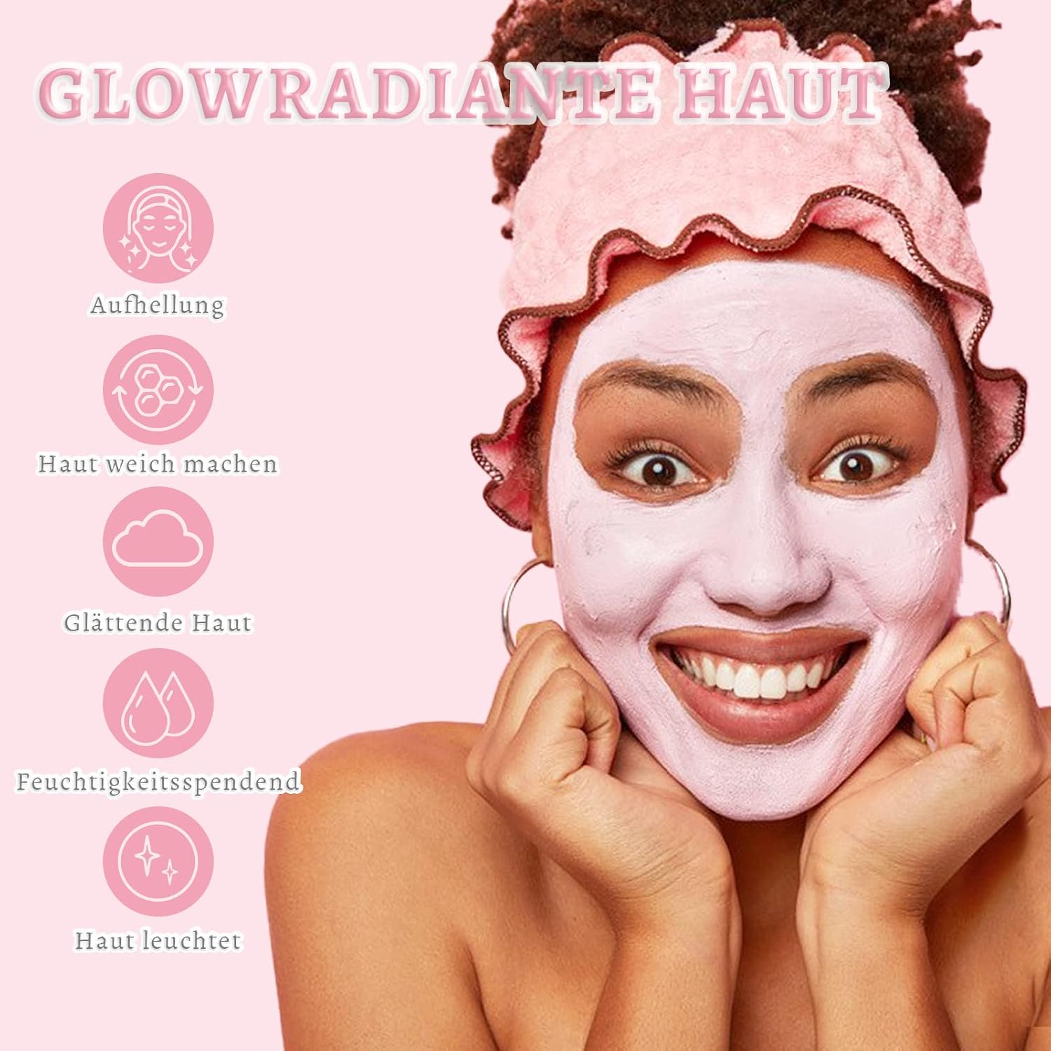 Thumbnail 3 de ANAiRUi Rosen Tonerde Gesichtsmaske mit Rosen, Kaolin, Kollagen – 120 g