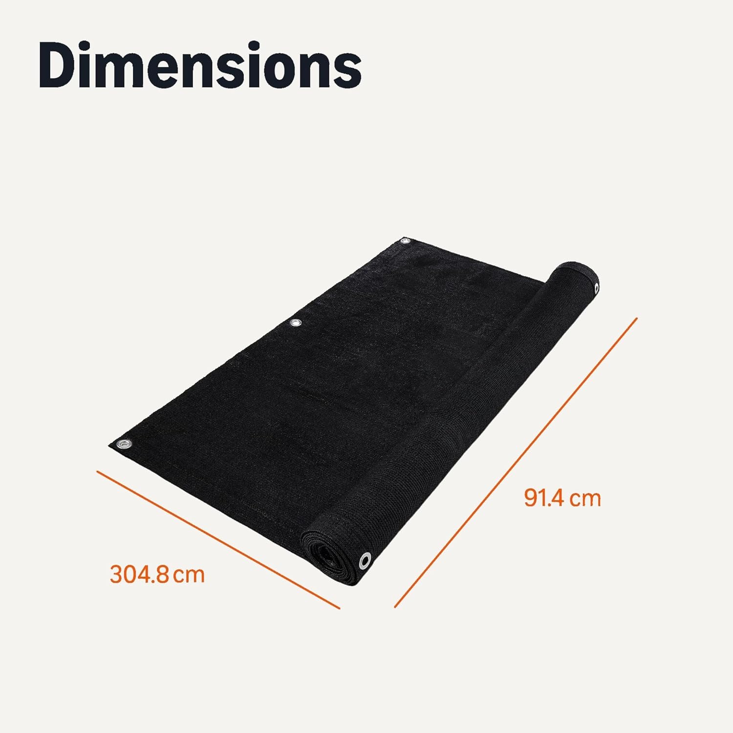 Thumbnail 4 de Amazon Basics Privacy Screen Fence, Black, 1-pack