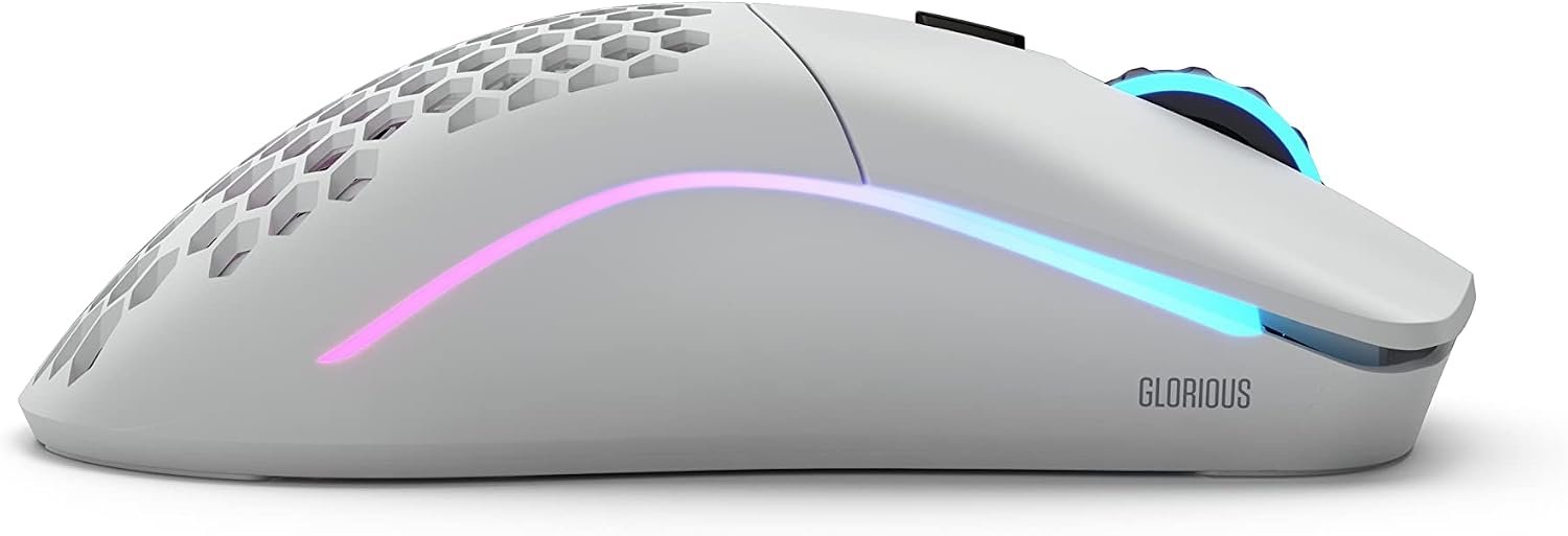 Detalle de GLORIOUS Model O Wireless GLO-MS-OW-MW ゲーミングマウス 69g・2.4GHz・RGB