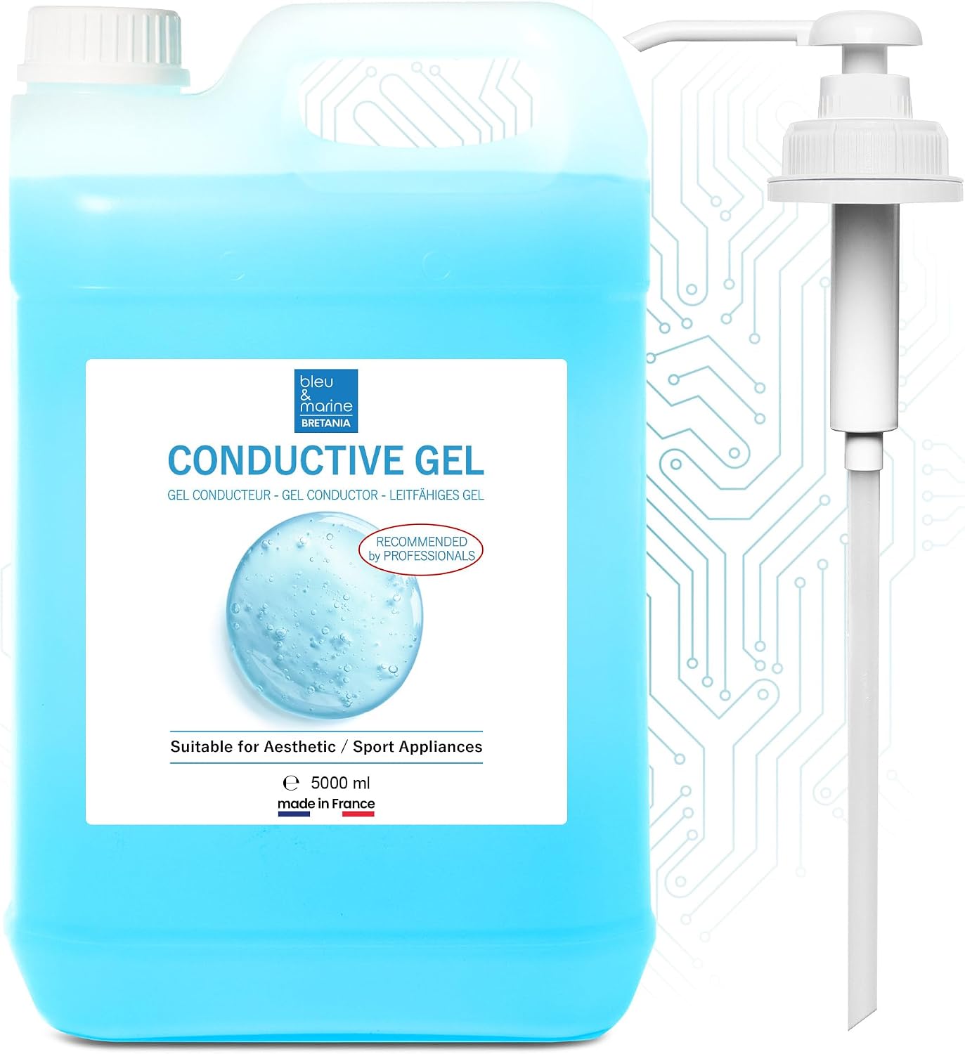 Detalle 2 de bleu & marine Bretania Gel Conducteur 1000 ml