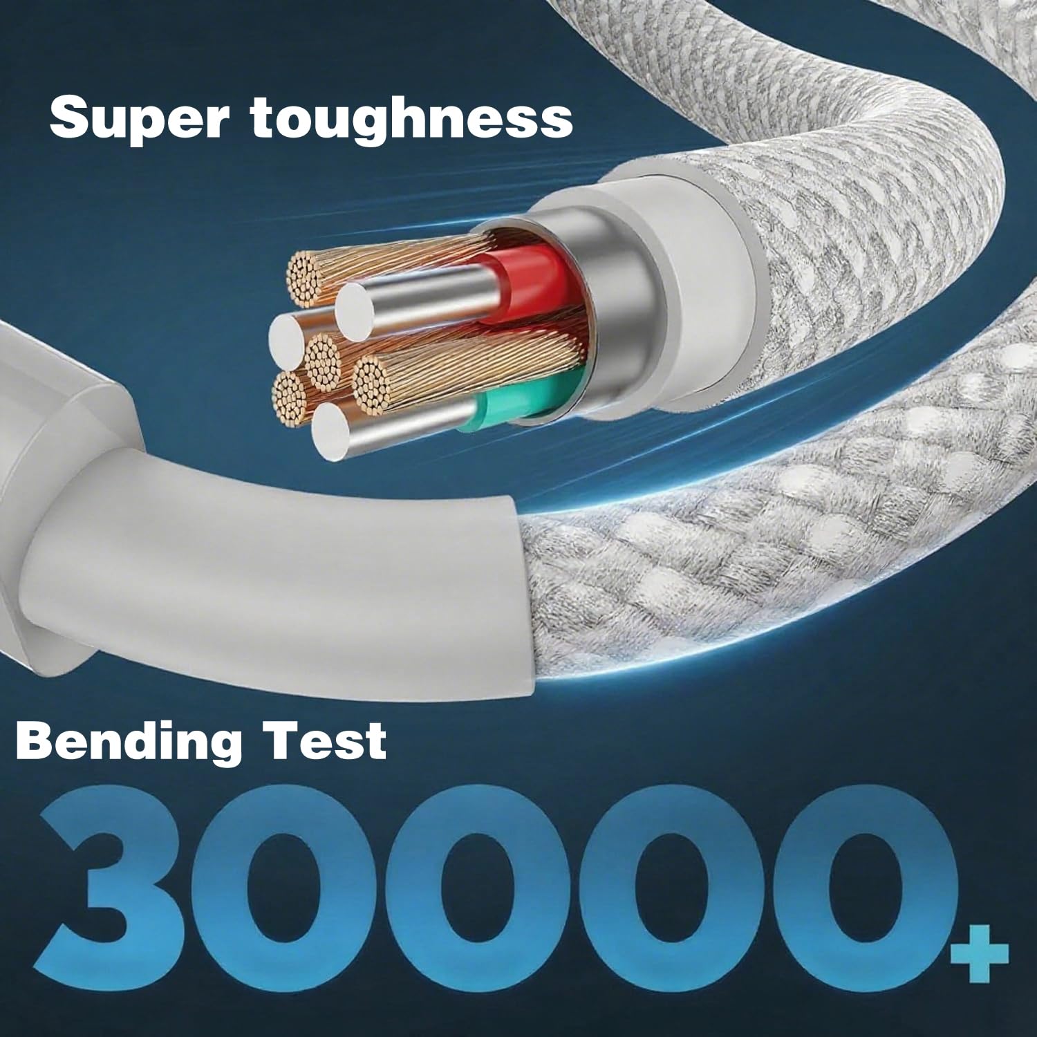 Thumbnail 3 de Extra Long USB-C to USB-C 3m iPhone Charger Cable (Nylon Braided)