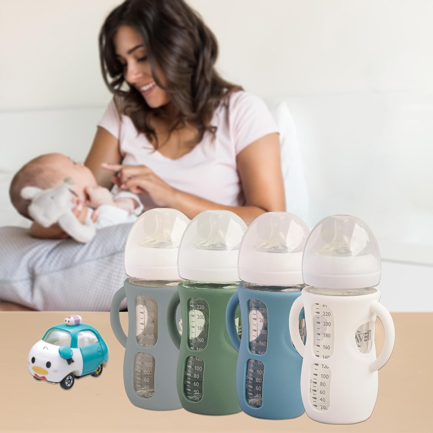 Detalle 2 de Silicone Baby Bottle Sleeves, 8 oz