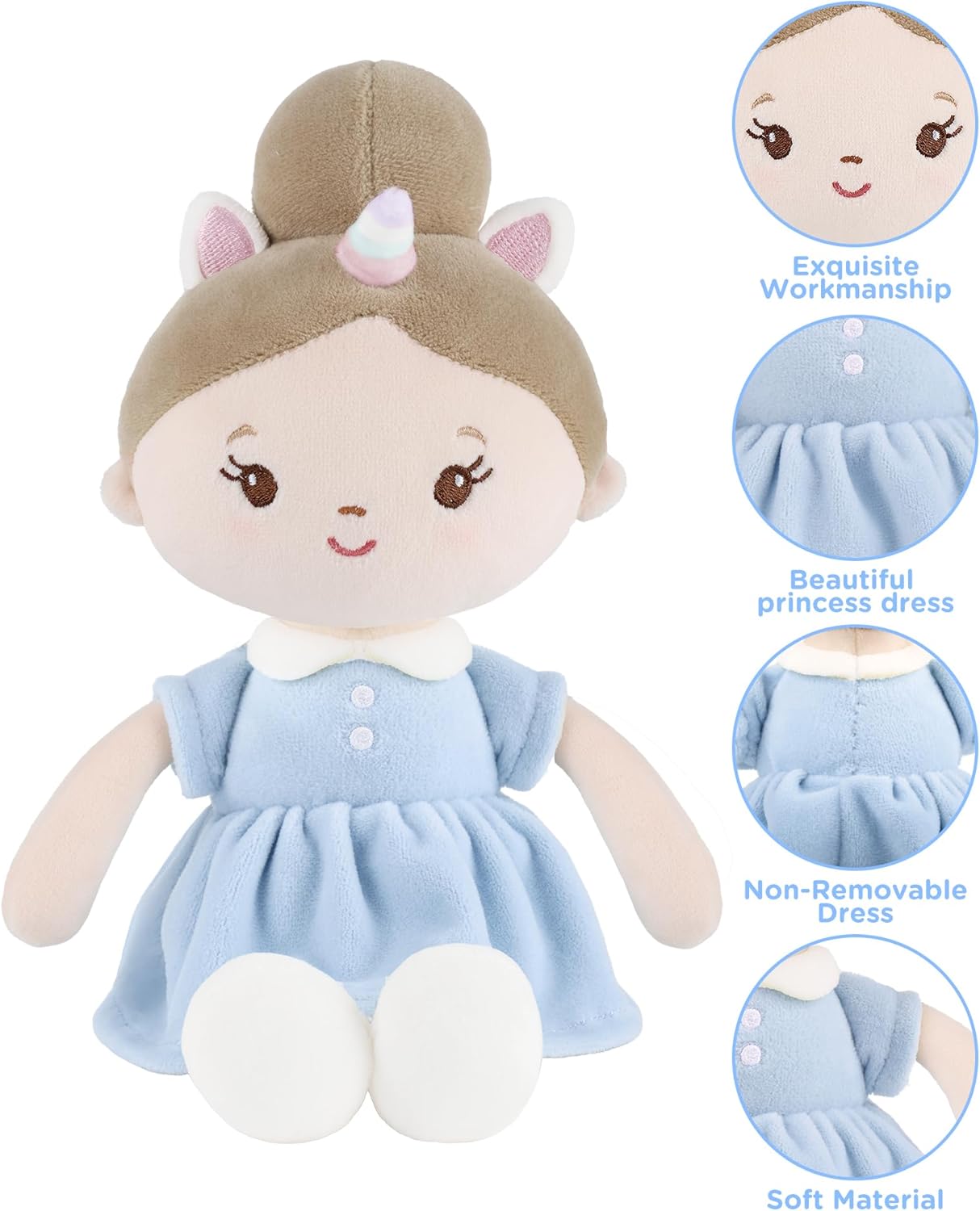 Thumbnail 1 de GAGAKU Weiche Plüsch-Babypuppe für Mädchen (12 Zoll, 30 cm) – erstes Babypuppengeschenk für 1-jährige Mädchen