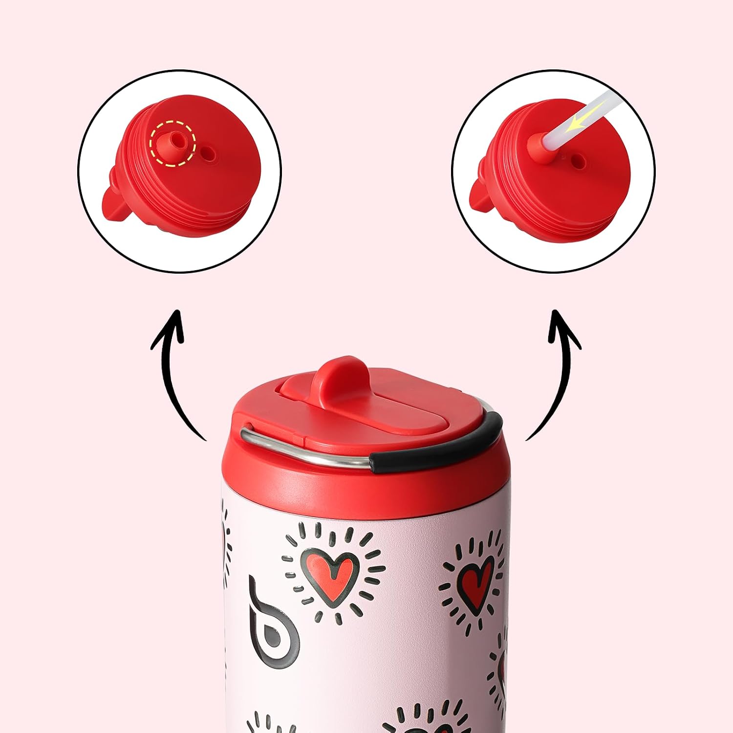 Thumbnail 2 de bottlebottle Stainless Steel Water Bottle 700ml with straw 🚰