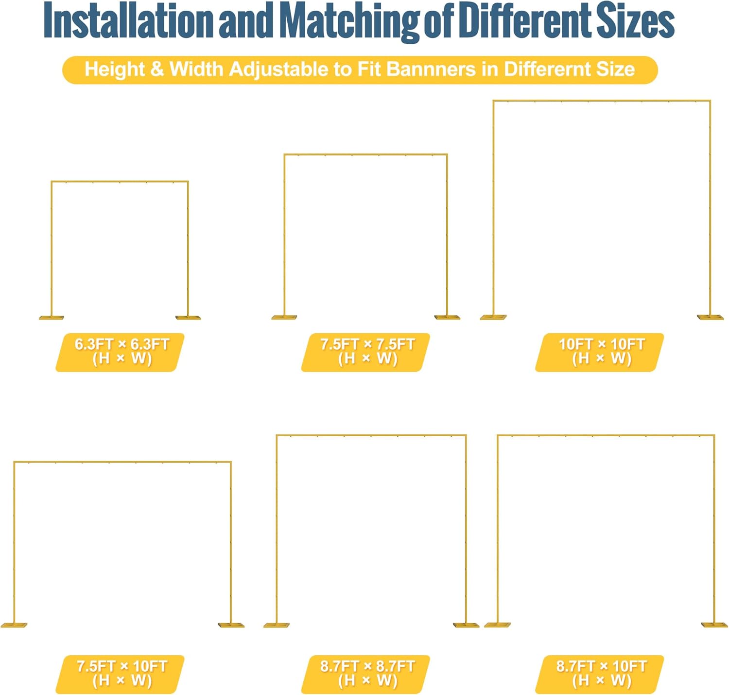 Detalle 2 de Wokceer 10x10 FT Backdrop Stand