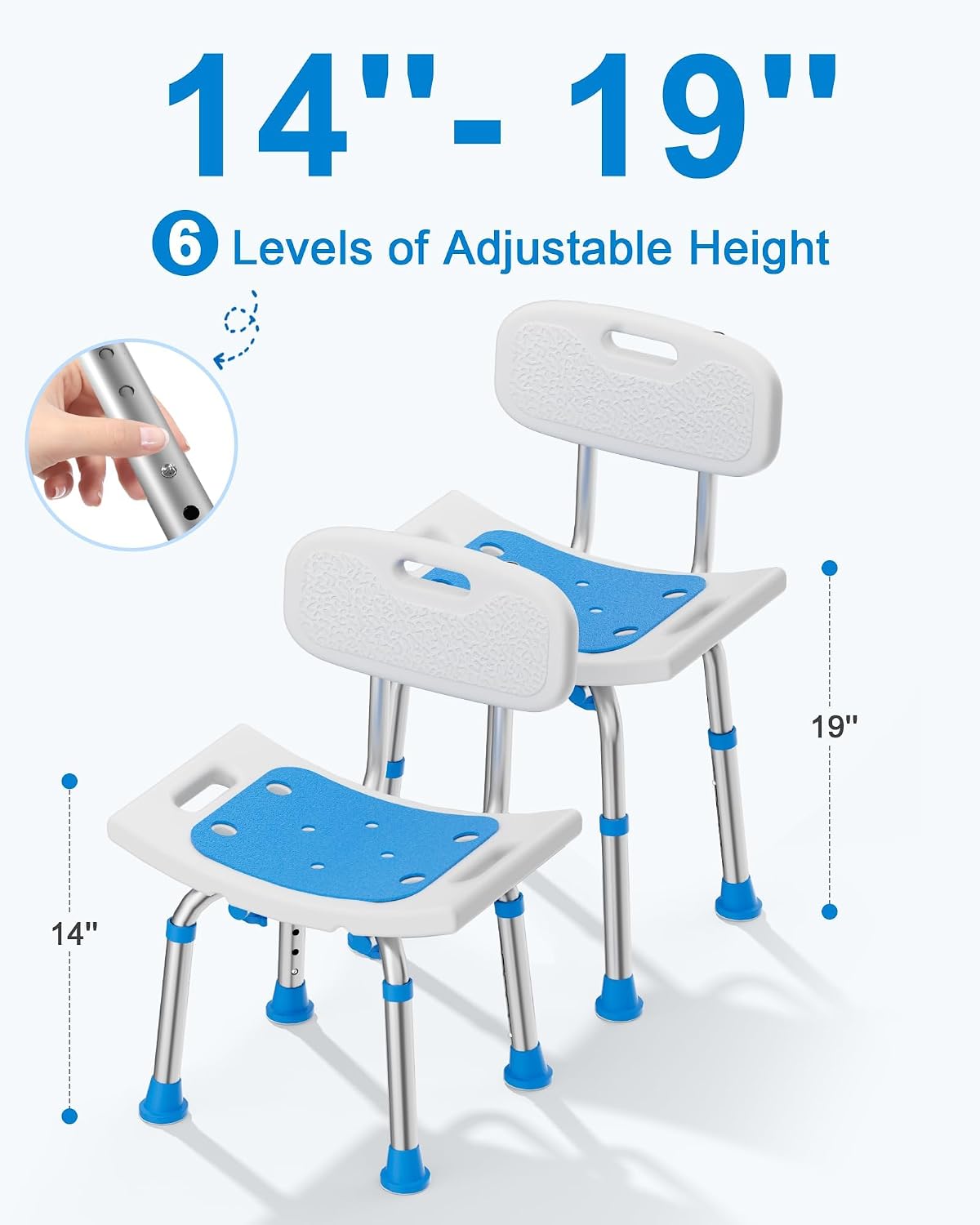 Detalle 2 de HOMLAND Shower Chair 400 lbs