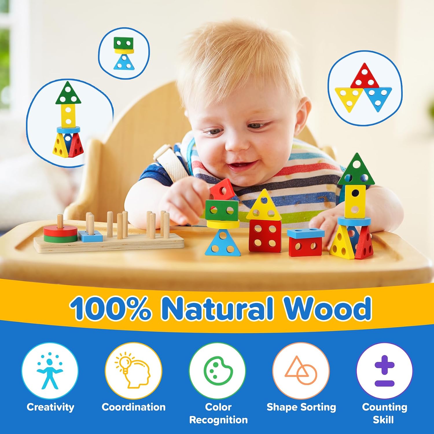 Thumbnail 4 de 6-in-1 Montessori Baby Toy for 6–12 Months