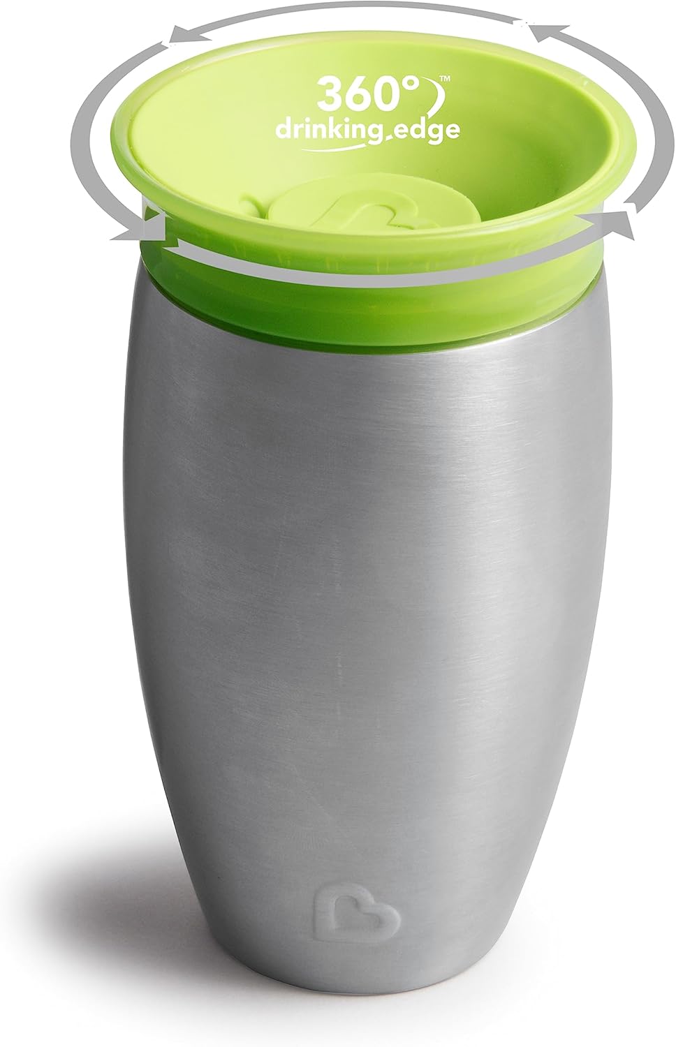 Detalle 2 de Munchkin Miracle 360 Cups: Stainless Steel Toddler Cup, 296ml (10oz), Green