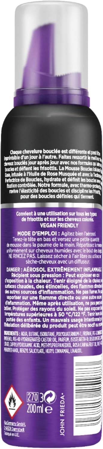 Detalle de JOHN FRIEDA Frizz Ease Mousse Boucles Idéales 200 ml