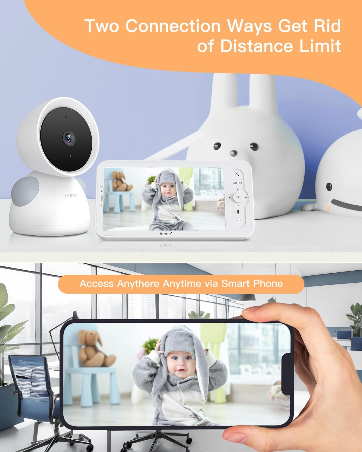 Thumbnail 3 de ARENTI D3 2K Baby Monitor with Night Vision
