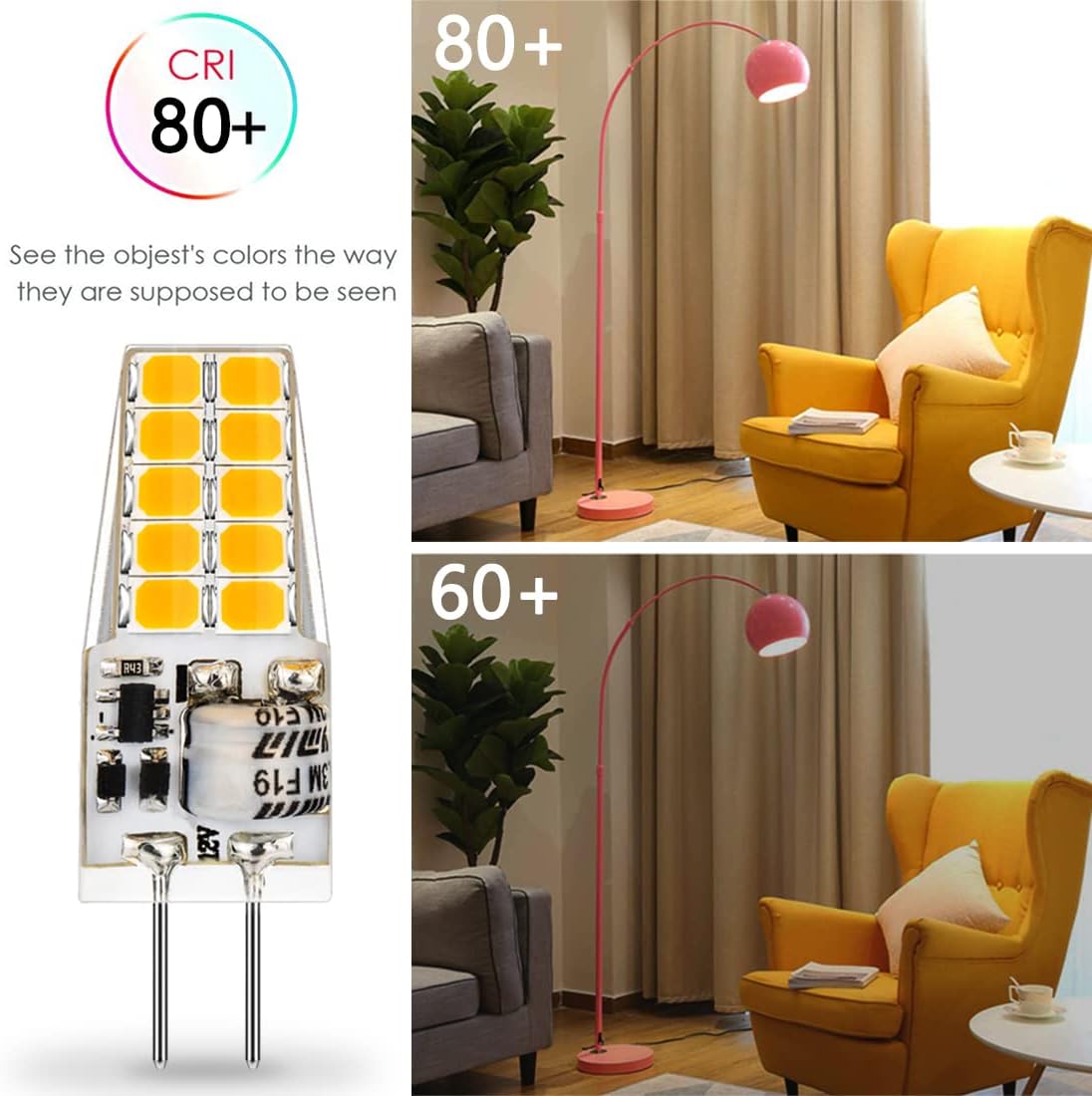 Thumbnail 5 de Auting LED G4 Lampen – 3W, 3000K Warmweiß, 360° Lichtwinkel, 12V AC/DC, 10er Pack